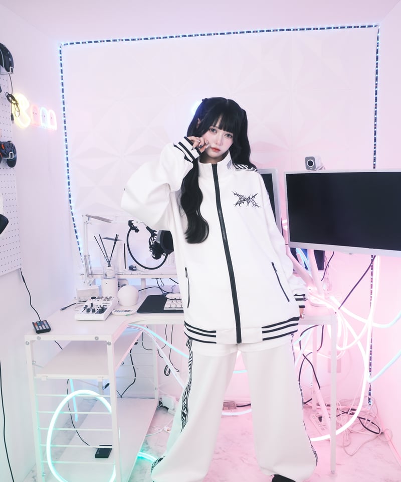 ブランドロゴジャージ2wayパンツ》WHITE | HIDOLATRAL THEODOL