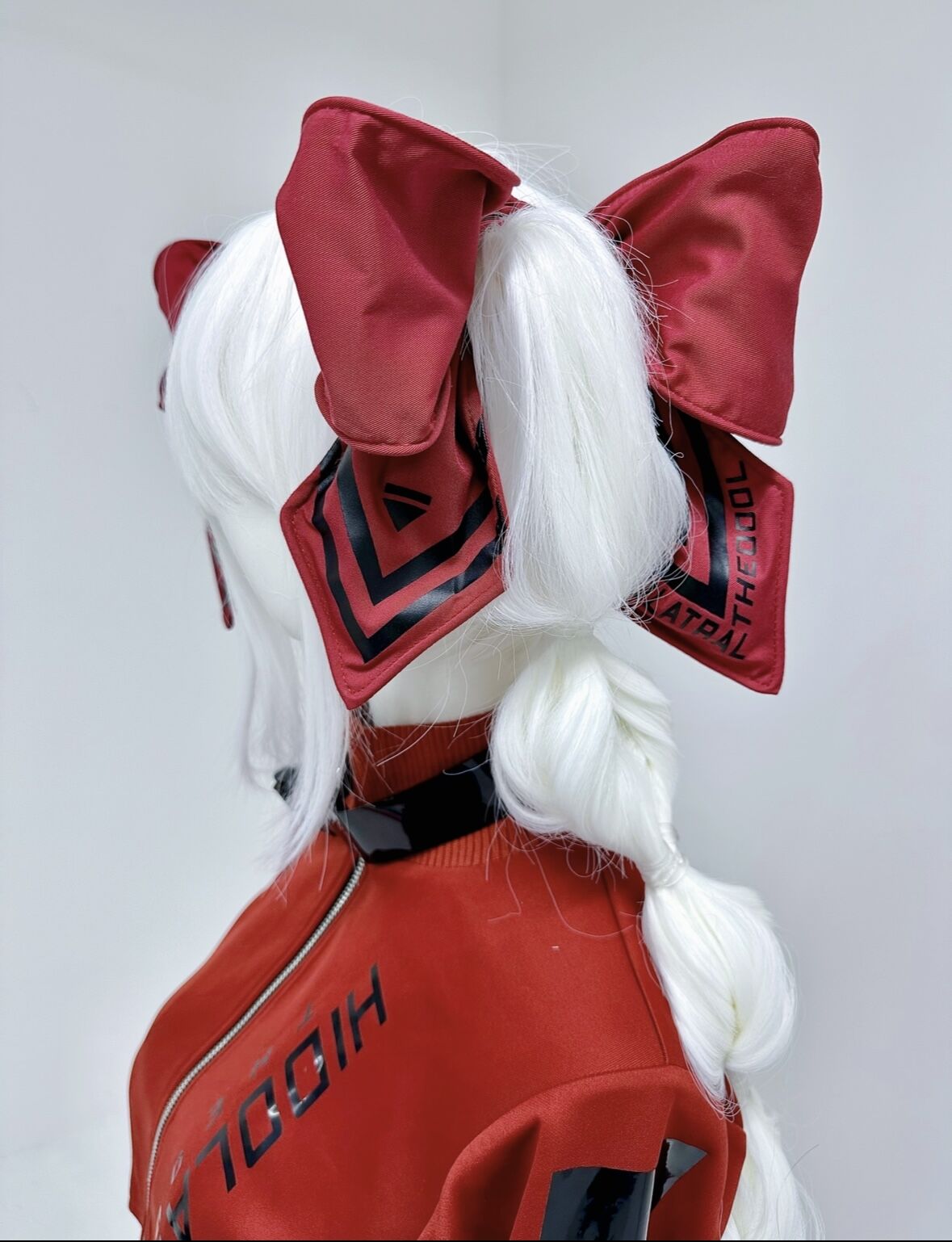 HIDOLATRAL THEODOLクソデカリボンクリップRED 逃げ水あむ着用 CyberJerseyシリーズ》クソデカリボンクリップ(RED) | HIDOLATRAL