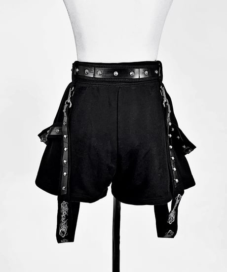 《メタルエンジェルショートパンツ》BLACK