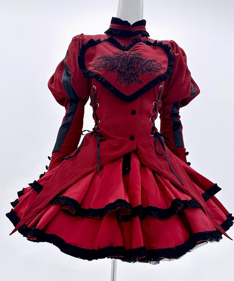 《クロスハーネススカート》RED