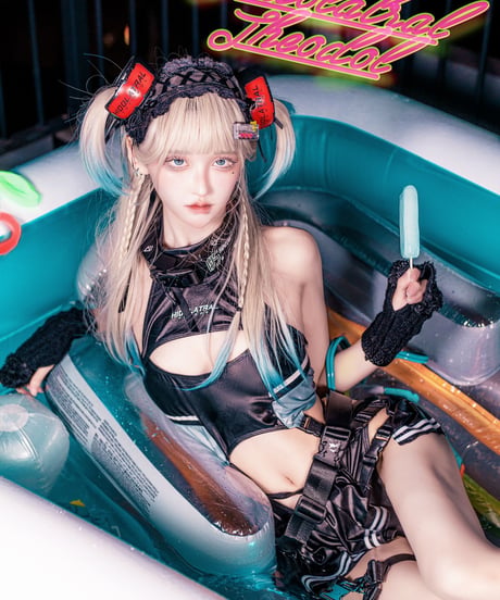 《サイバージャージスイムウェア/レオタード 》BLACK