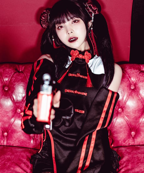 《China-Jerseylolita Setup》トップス（Black）