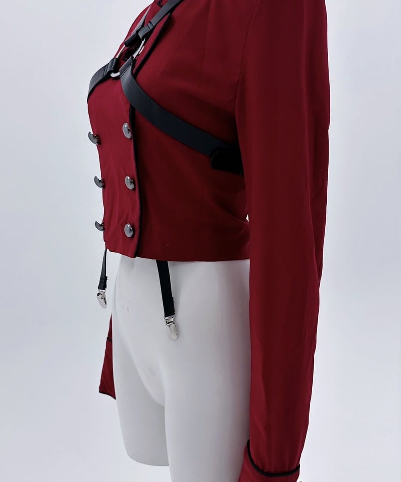 拘束十字架軍服ジャケット》RED | HIDOLATRAL THEODOL