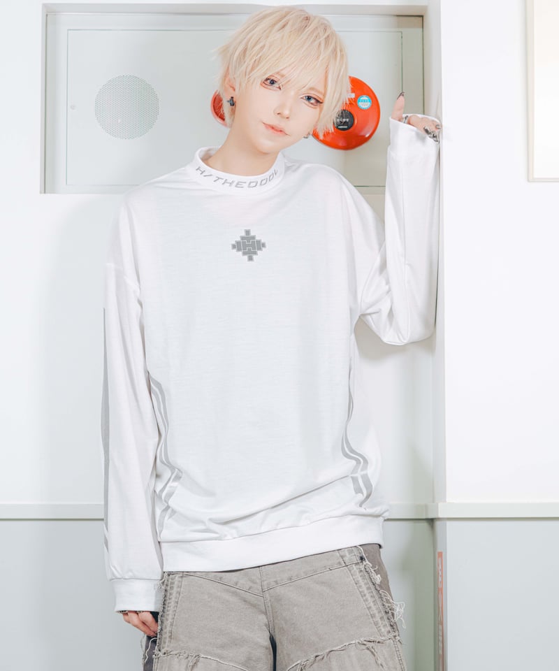 サイボーグスウェット》WHITE×SILVER | HIDOLATRAL THEODOL