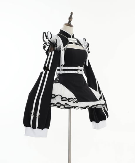 《チャイナメイドワンピース》BLACK❤︎再販❤︎
