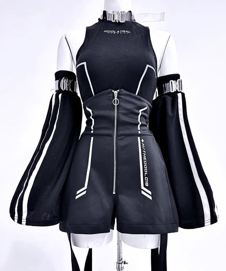 ジャージバックルレッグウォーマー（BLACK）