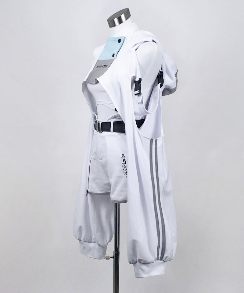 スポーツショートパーカー》WHITE | HIDOLATRAL THEODOL スポーツショートパーカー》WHITE | HIDOLATRAL THEODOL