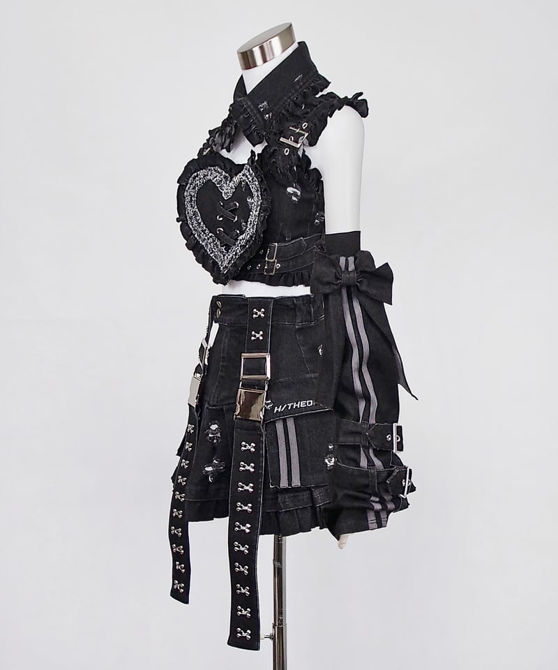 y2kデニムスカート》BLACK | HIDOLATRAL THEODOL y2kデニムスカート》BLACK | HIDOLATRAL THEODOL