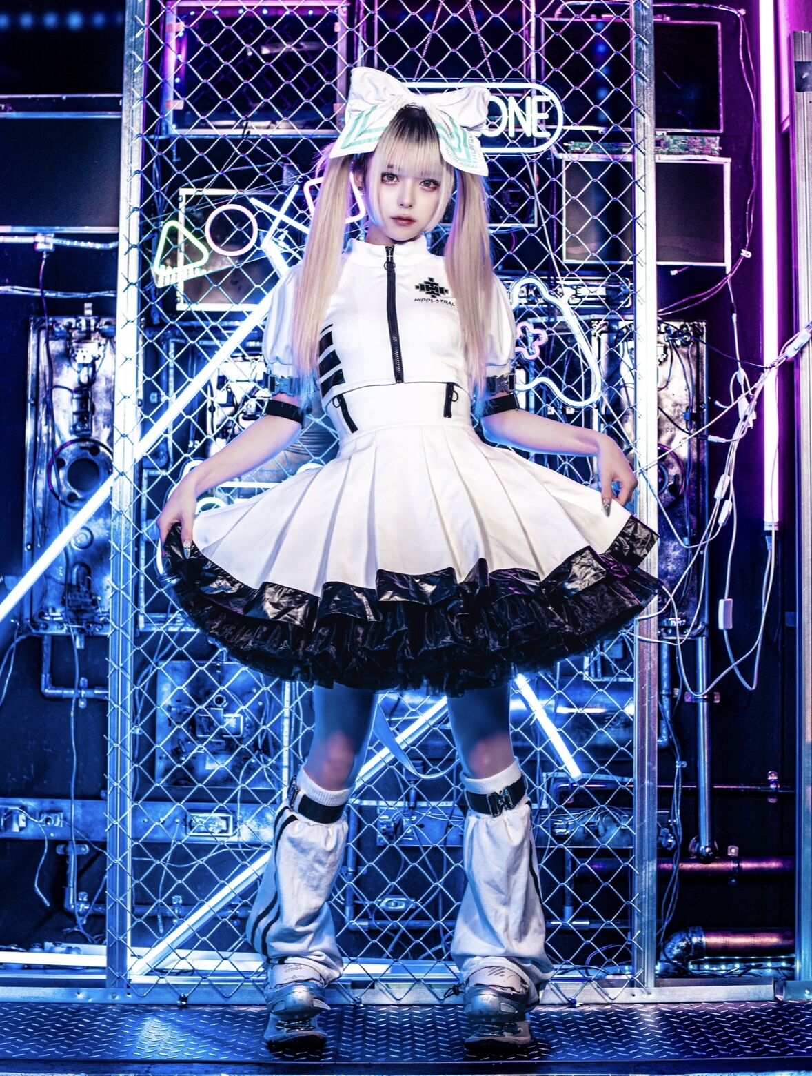 パフスリーブサイバージャージ 》WHITE | HIDOLATRAL THEODOL