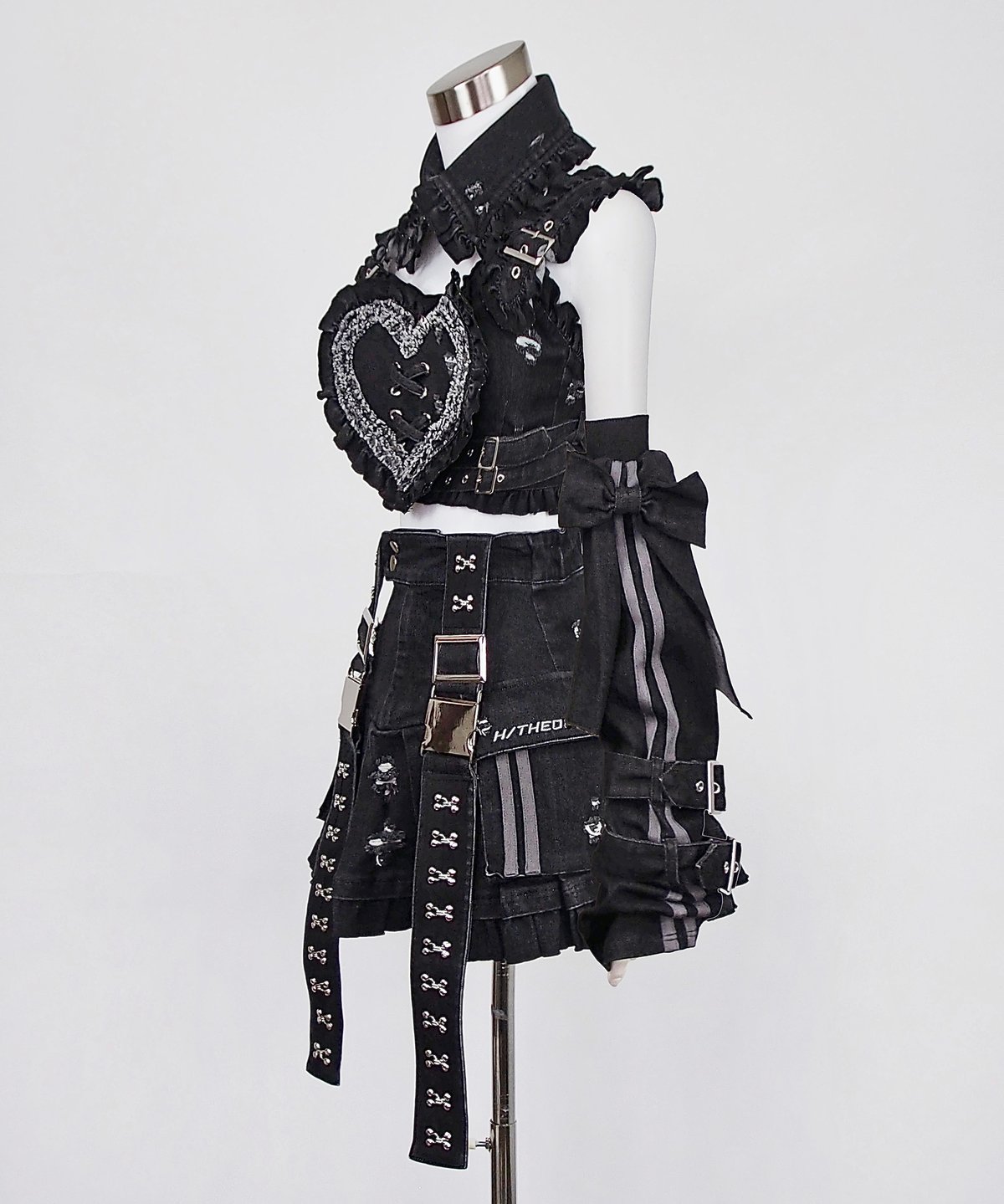 HIDOLATRAL y2kデニムハートビスチェ GRAY y2kデニムハートビスチェ》GRAY | HIDOLATRAL THEODOL