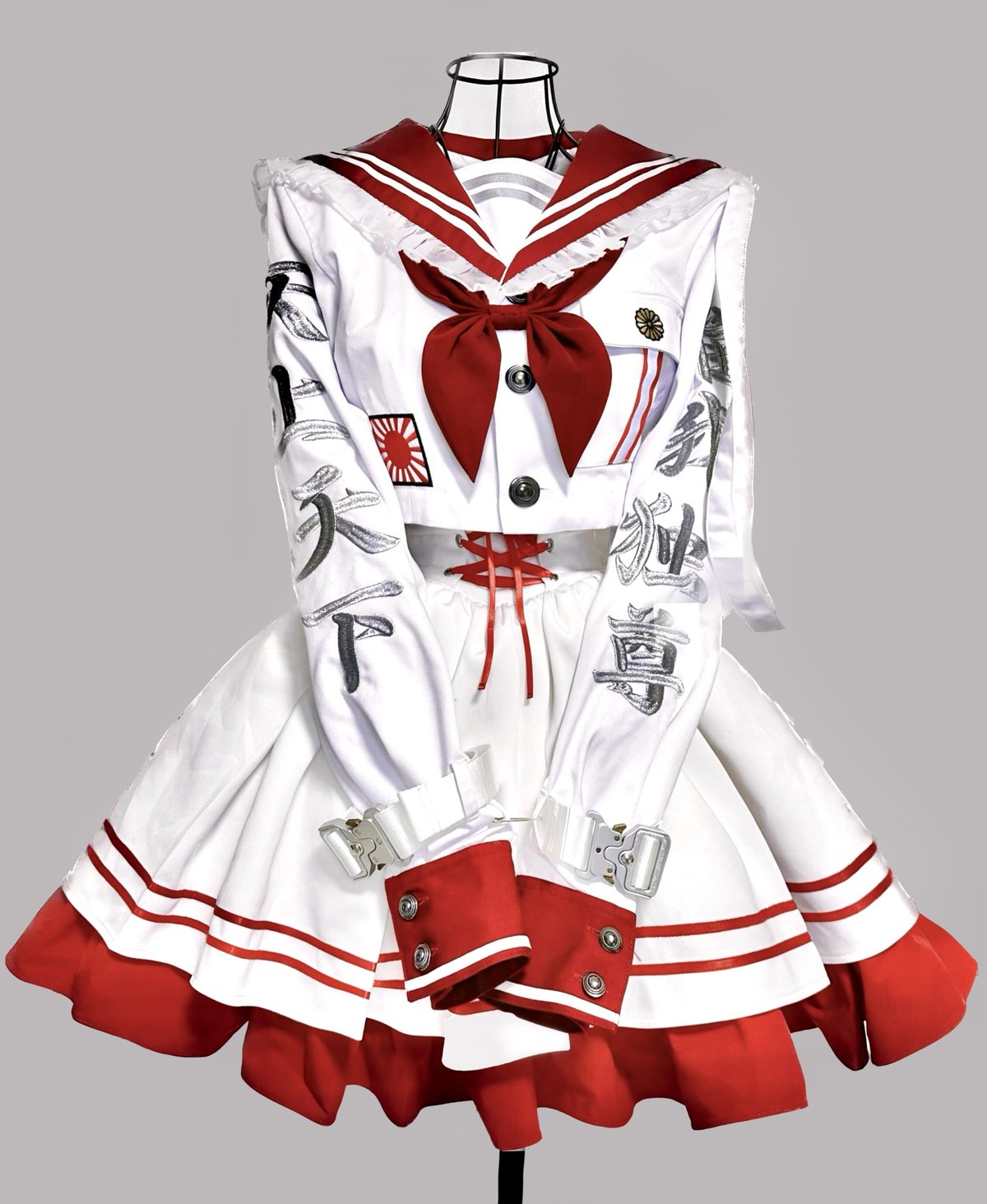 China-Jerseylolita Setup》スカート（White） | HIDOLAT