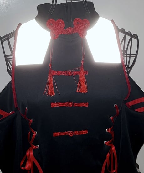 《China-Jerseylolita Setup》トップス（Black）