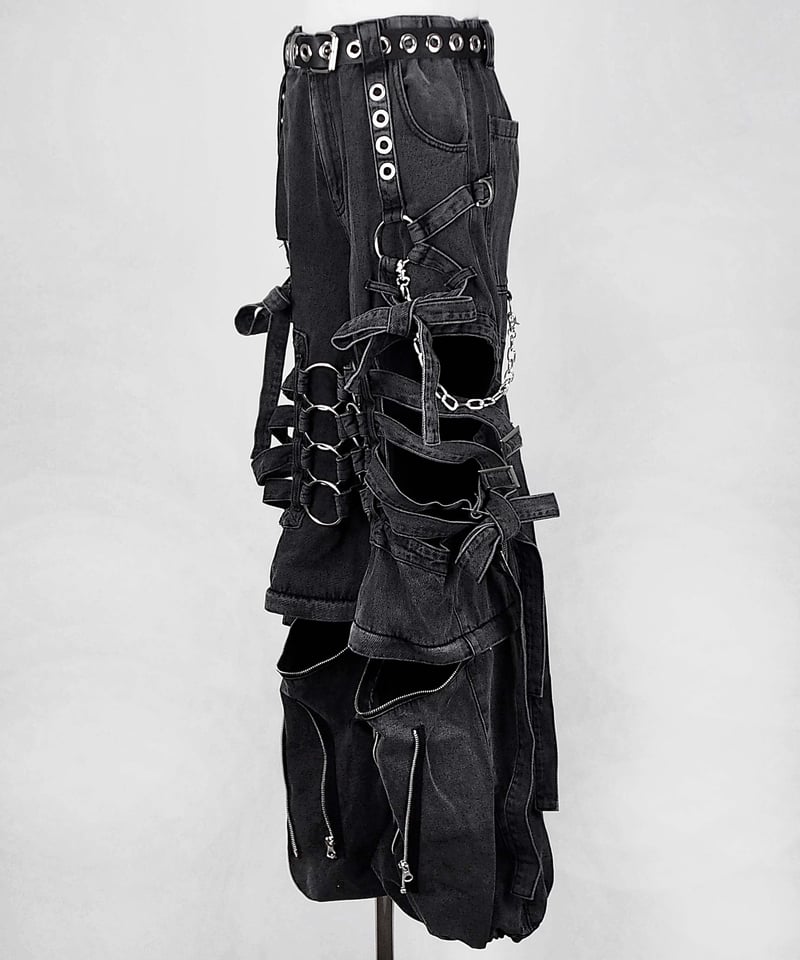 DOGPILE ドッグパイル　ボンテージパンツ　パンク CLEL スラックス 「CLEL」Prime TR Front Zip Bondage Pants