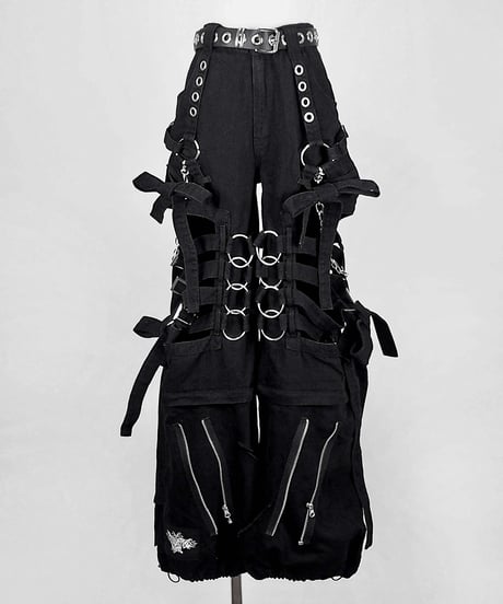 《ボンテージデニムパンツ》BLACK