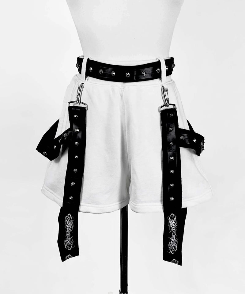 メタルエンジェルショートパンツ》WHITE | HIDOLATRAL THEODOL メタルエンジェルショートパンツ》WHITE | HIDOLATRAL THEODOL