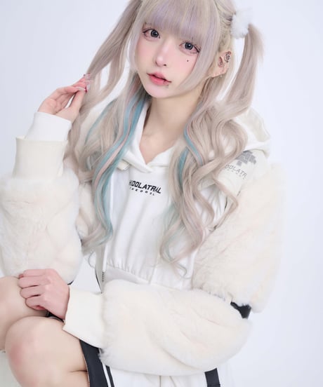 《ジャージロリィタパーカーOP》WHITE
