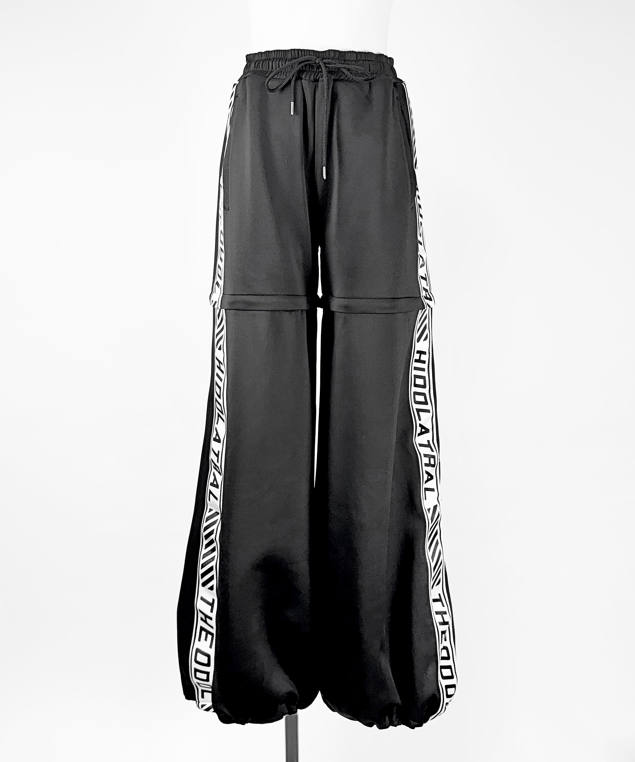 HIDOLATRAL THEODOLブランドロゴジャージ2wayパンツBLACK ブランドロゴジャージ2wayパンツ》BLACK | HIDOLATRAL THEODOL