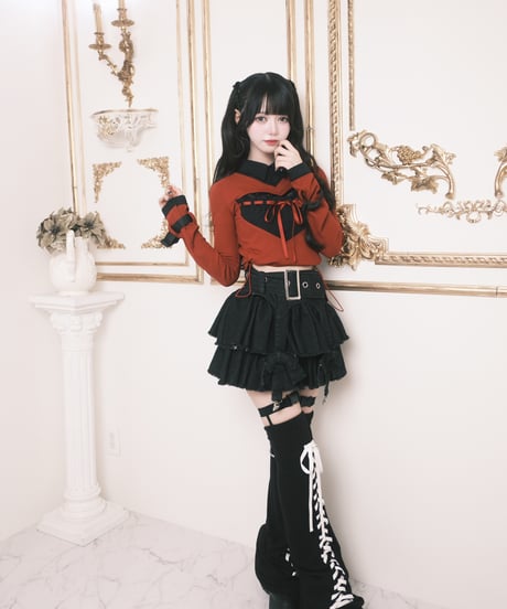 《ハート胸空きニット》BLD