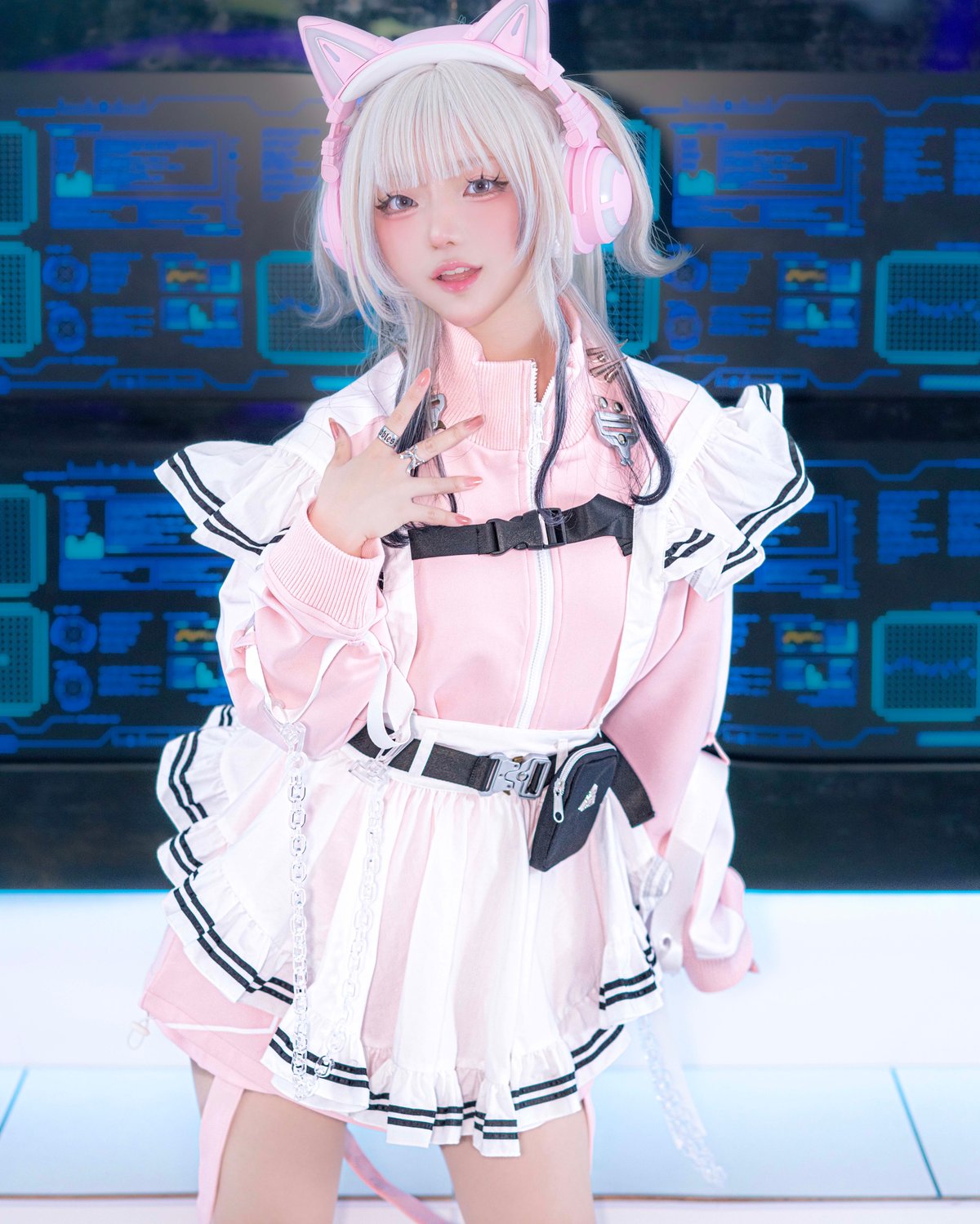 HIDOLATRAL THEODOL サイバーメイドジャージ　エプロンセット HIDOLATRAL THEODOL サイバーメイドジャージエプロンセット