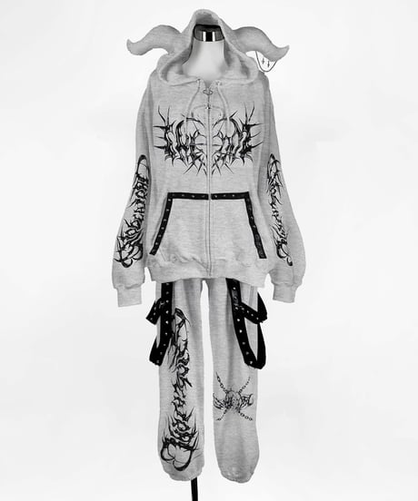 《メタルエンジェルジップパーカー》GRAY