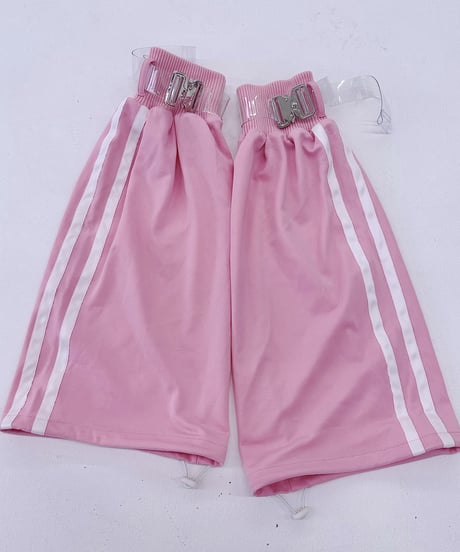 ジャージバックルレッグウォーマー（PINK）