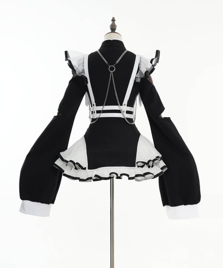 《チャイナメイドワンピース》BLACK❤︎再販❤︎