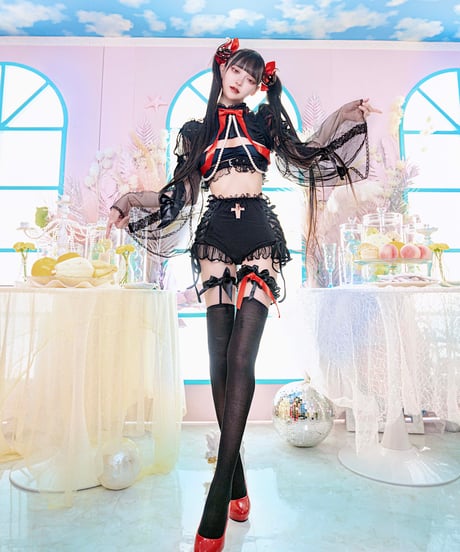《リボンレース姫袖ボレロ》BLACK