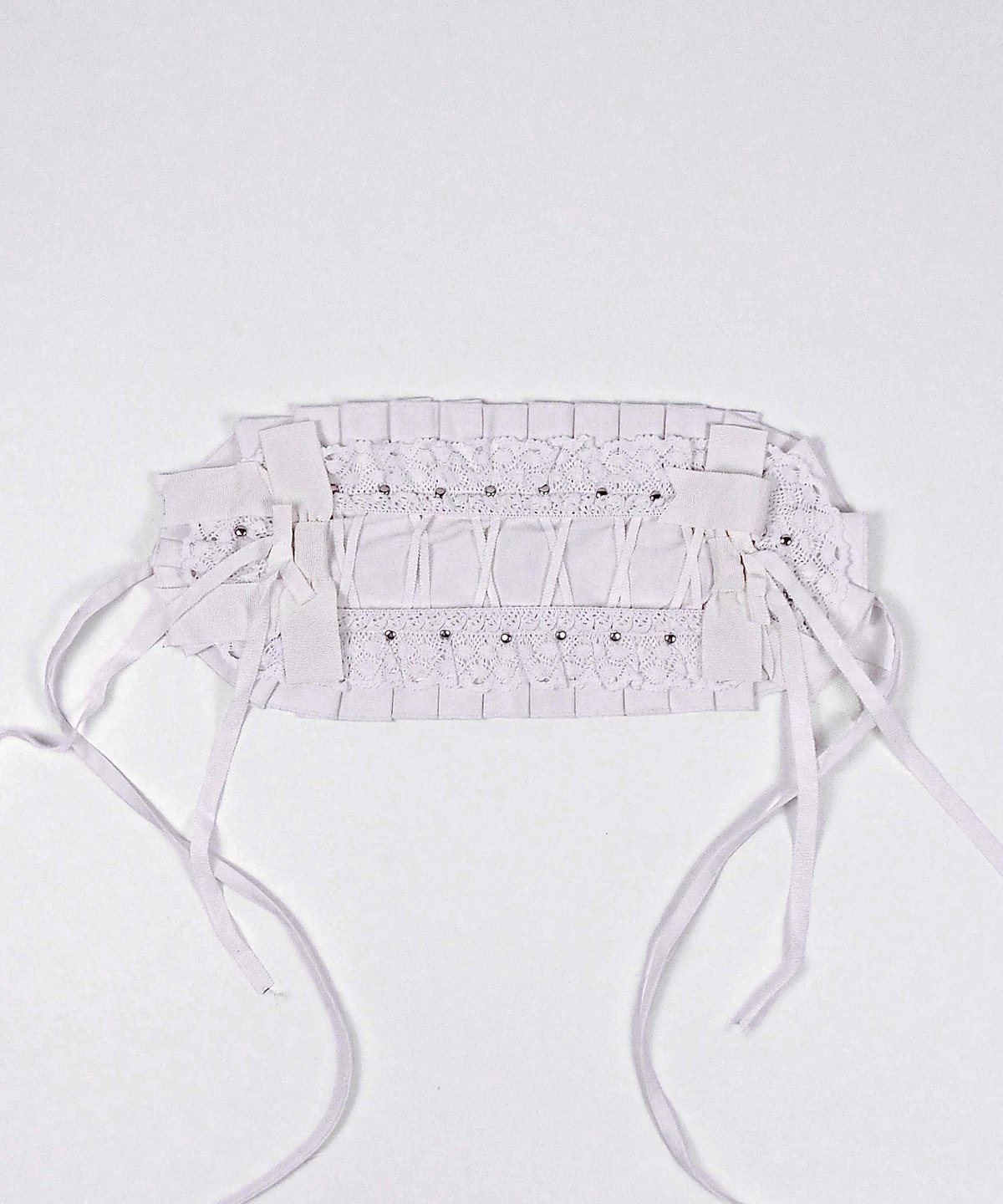 レースアップヘッドドレス》WHITE | HIDOLATRAL THEODOL
