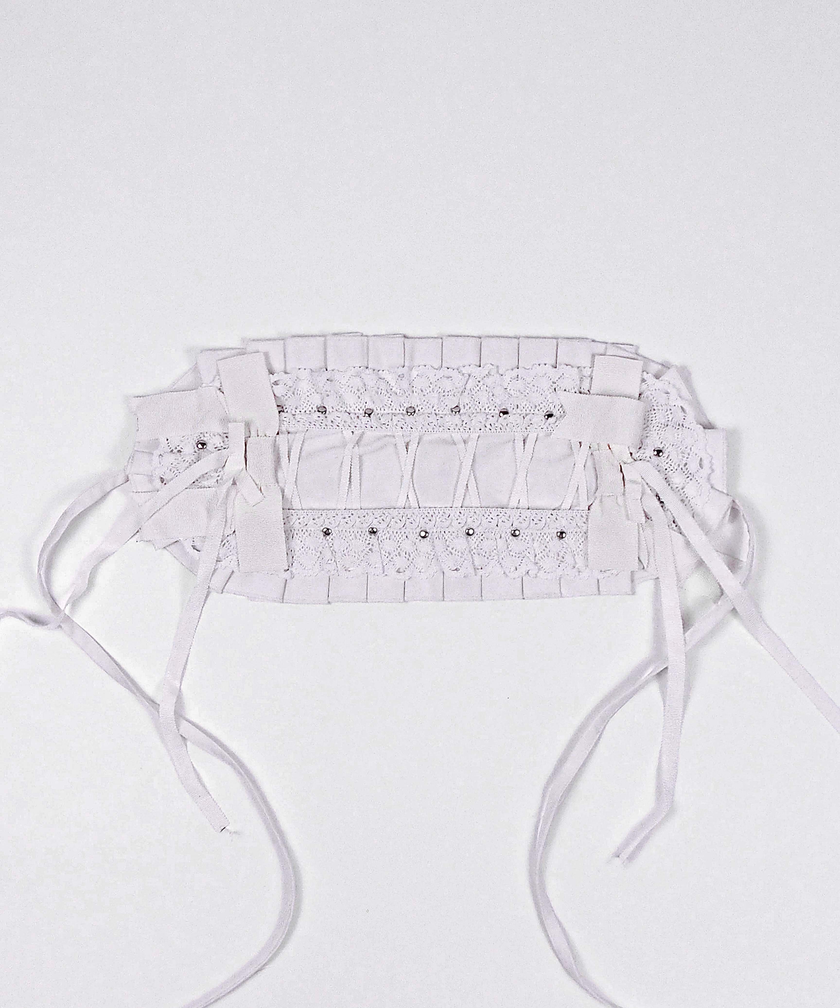 レースアップヘッドドレス》WHITE | HIDOLATRAL THEODOL