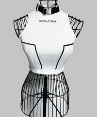 イドラタールテオドール リボンニーハイレッグウォーマー ホワイト White リボンニーハイレッグウォーマー》BLACK | HIDOLATRAL THEODOL