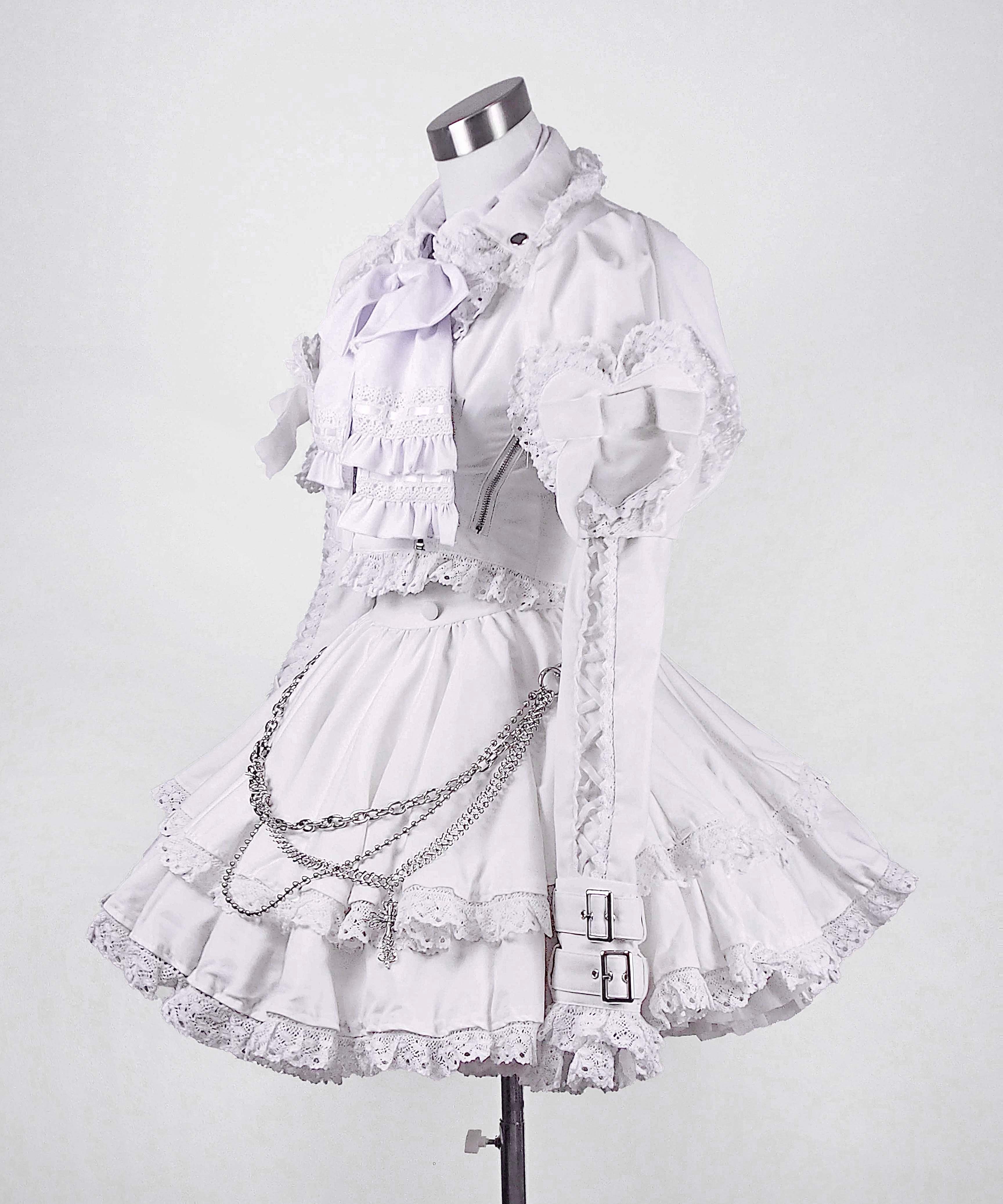 2段フリルコルセットスカート》WHITE | HIDOLATRAL THEODOL