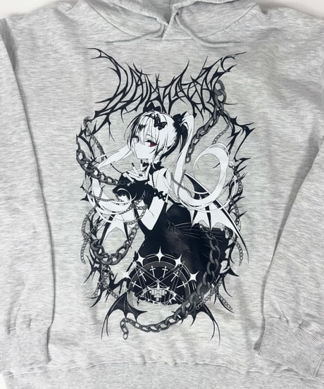 《rurudoイラストパーカー》GRAY