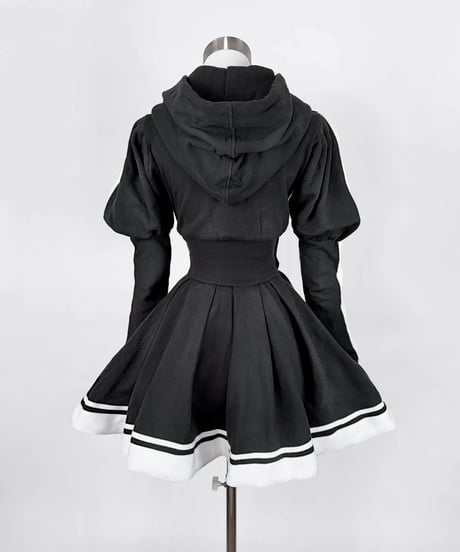 《ジャージロリィタパーカーOP》BLACK