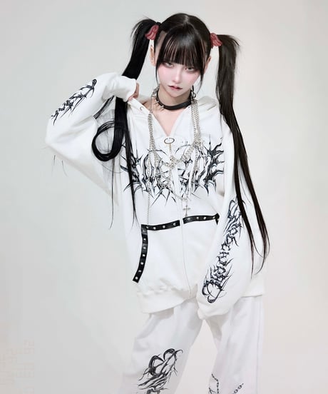 《メタルエンジェルロングパンツ》WHITE