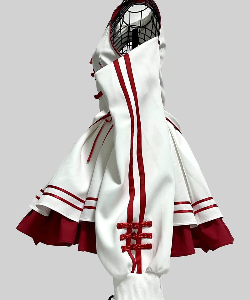 HIDOLA TRAL THEODOL チャイナセットアップ China-Jerseylolita Setup》スカート（Black） | HIDOLAT