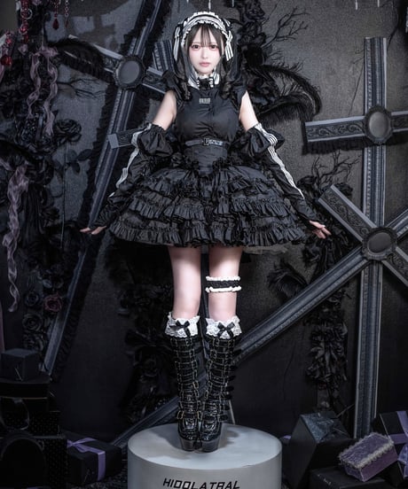 《ジャージロリィタドレスセット》BLACK