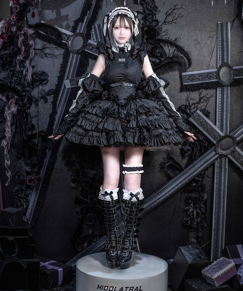 ジャージロリィタドレスセット》BLACK | HIDOLATRAL THEODOL