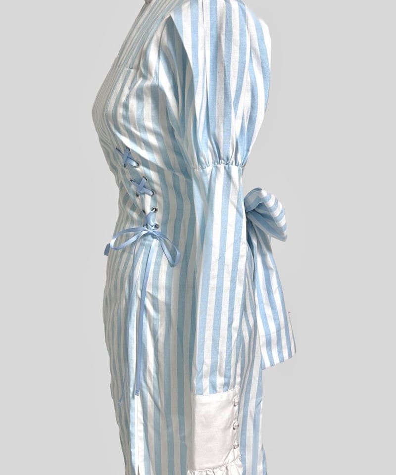 DinerMaid Onepiece (サックス) | HIDOLATRAL THEODOL DinerMaid Onepiece (サックス) | HIDOLATRAL THEODOL