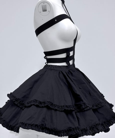 《クロスハーネススカート》BLACK