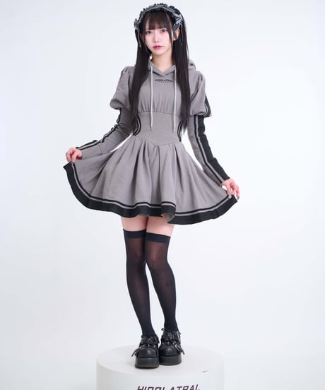 《ジャージロリィタパーカーOP》GRAY