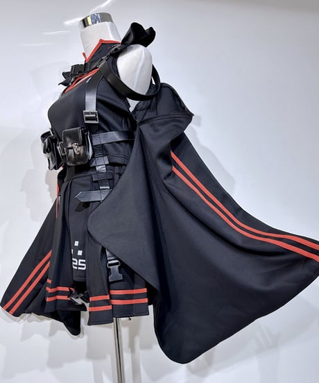 《機械少女着物ジャージセットアップ》BLACK