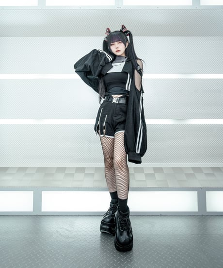 《スポーツホットパンツ》BLACK