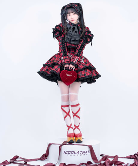 《2段フリルコルセットスカート》RED