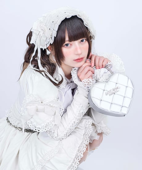 《ハート南京錠バッグ》SILVER