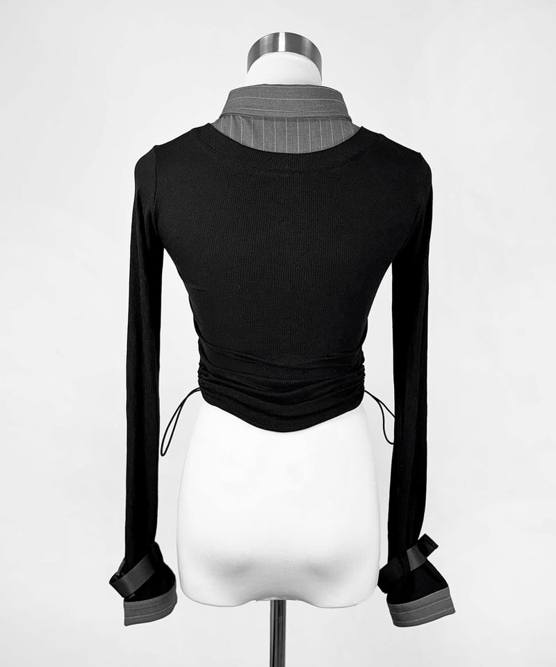 ハート胸空きニット》BLACK | HIDOLATRAL THEODOL