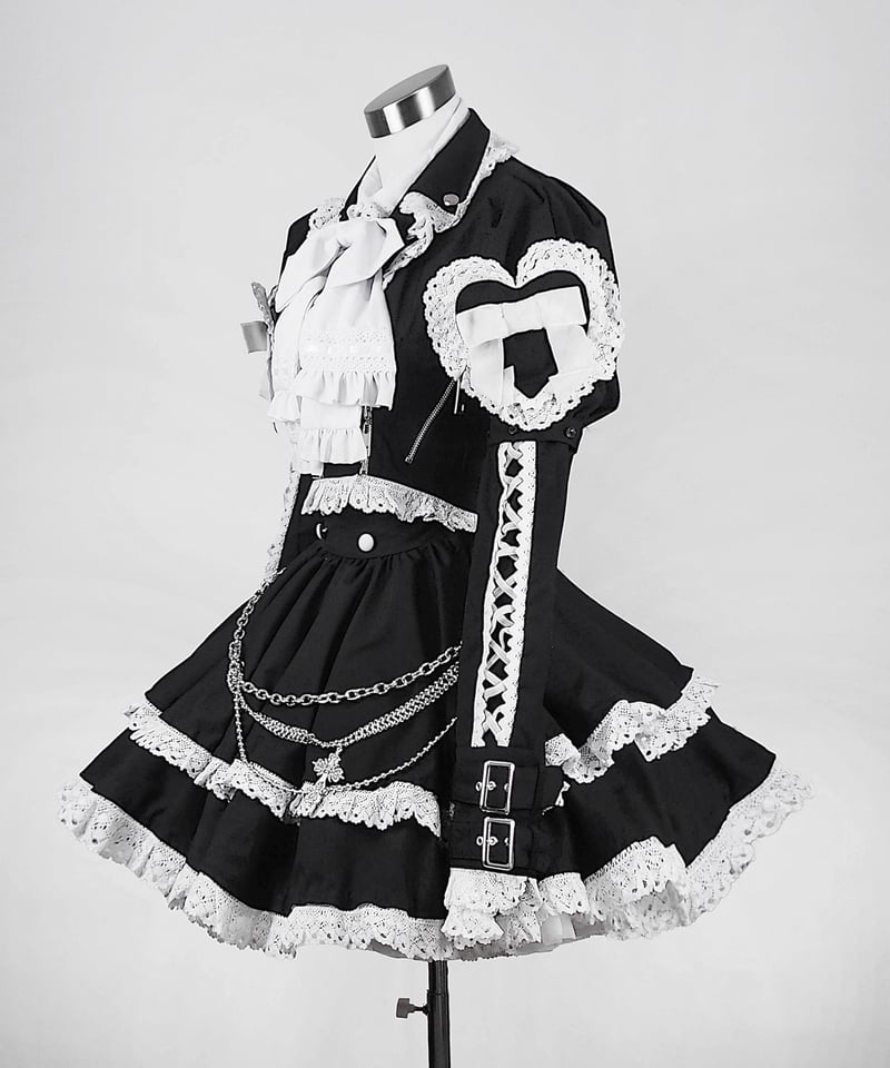 2段フリルコルセットスカート》 BLACK | HIDOLATRAL THEODOL 2段フリルコルセットスカート》 BLACK | HIDOLATRAL THEODOL