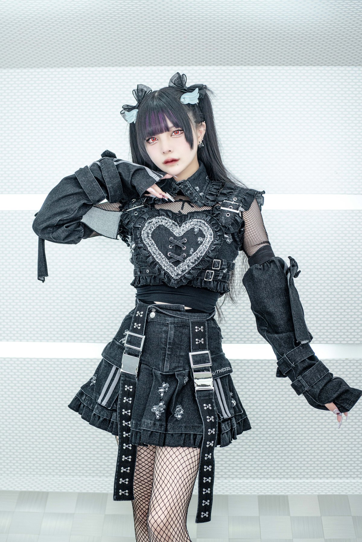 y2kデニムハートビスチェ》BLACK | HIDOLATRAL THEODOL