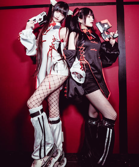 《China-Jerseylolita Setup》トップス（Black）