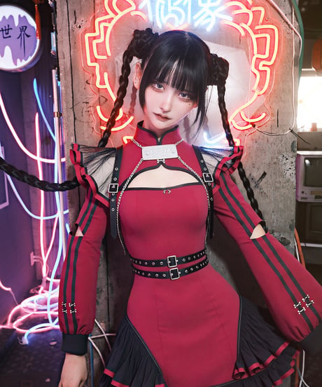《チャイナメイドワンピース》BLD❤︎再販❤︎