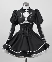 HIDOLATRAL-THEODOL 2段フリルコルセットスカート 2段フリルコルセットスカート》WHITE | HIDOLATRAL THEODOL